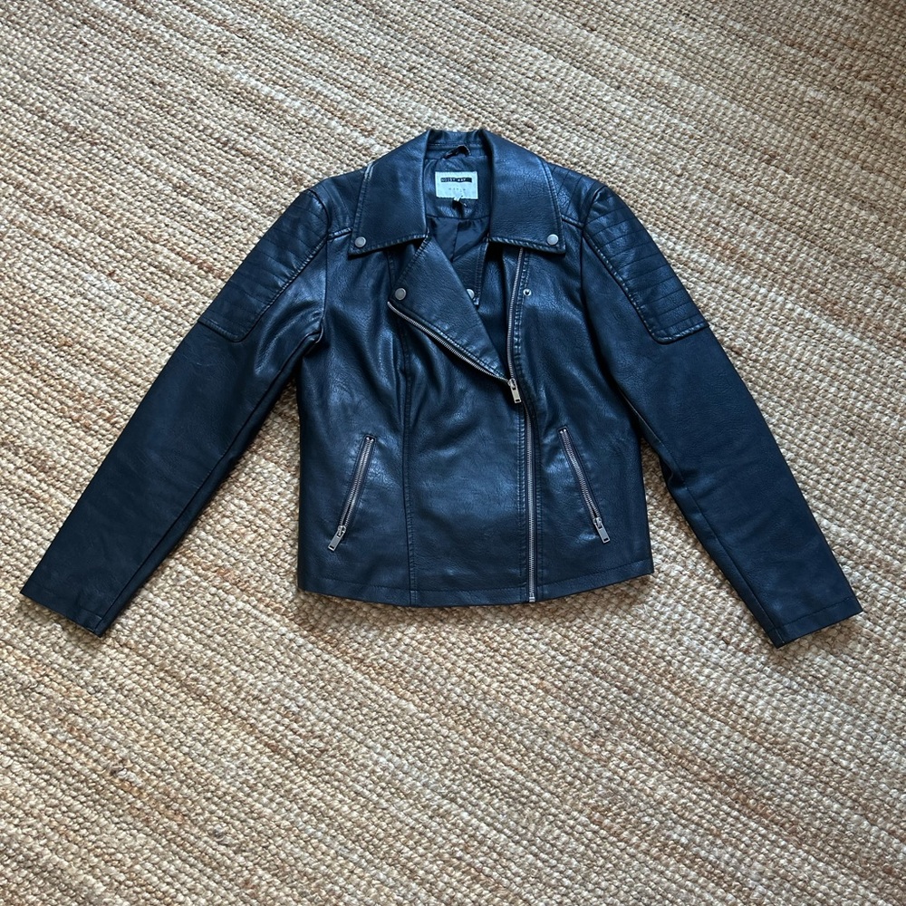 Noisy May Black Faux Leather Jacket